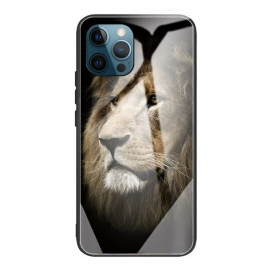 Θήκη iPhone 13 Pro Lion Head Tempered Glass