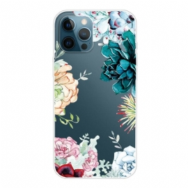 θηκη κινητου iPhone 13 Pro Ακουαρέλα Flower Top