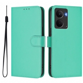 Δερματινη Θηκη Realme 14 5g Απλό Κορδόνι Από Τεχνητό Δέρμα Σιλικόνης