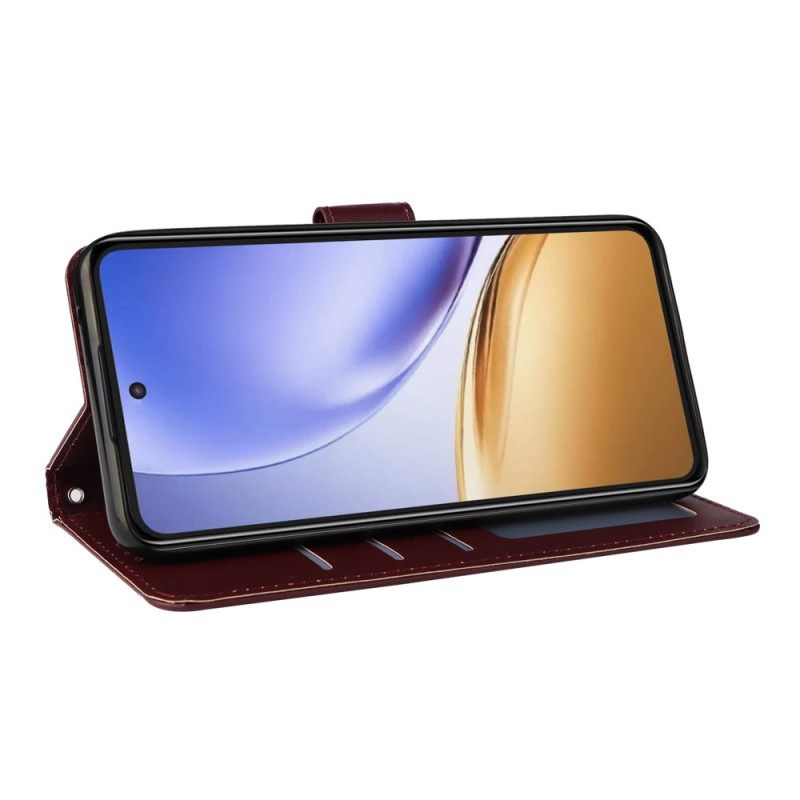 Δερματινη Θηκη Realme 14 5g Απλό Με Λουρί
