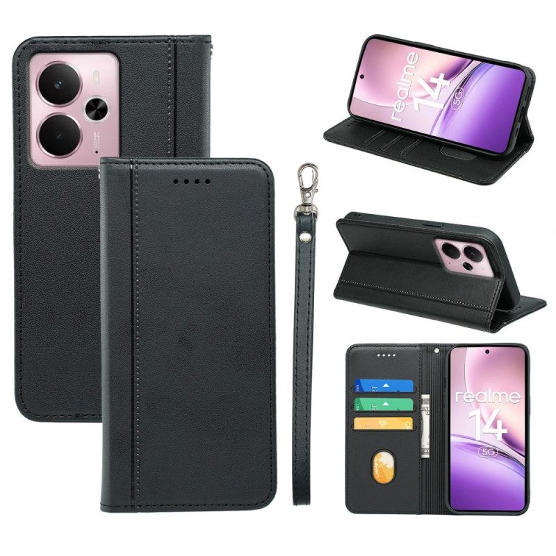 Δερματινη Θηκη Realme 14 5g Αποσπώμενο Λουρί