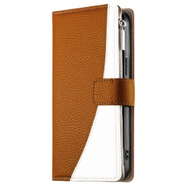 Δερματινη Θηκη Realme 14 5g Δίχρωμο Με Λουρί Σιλικόνης