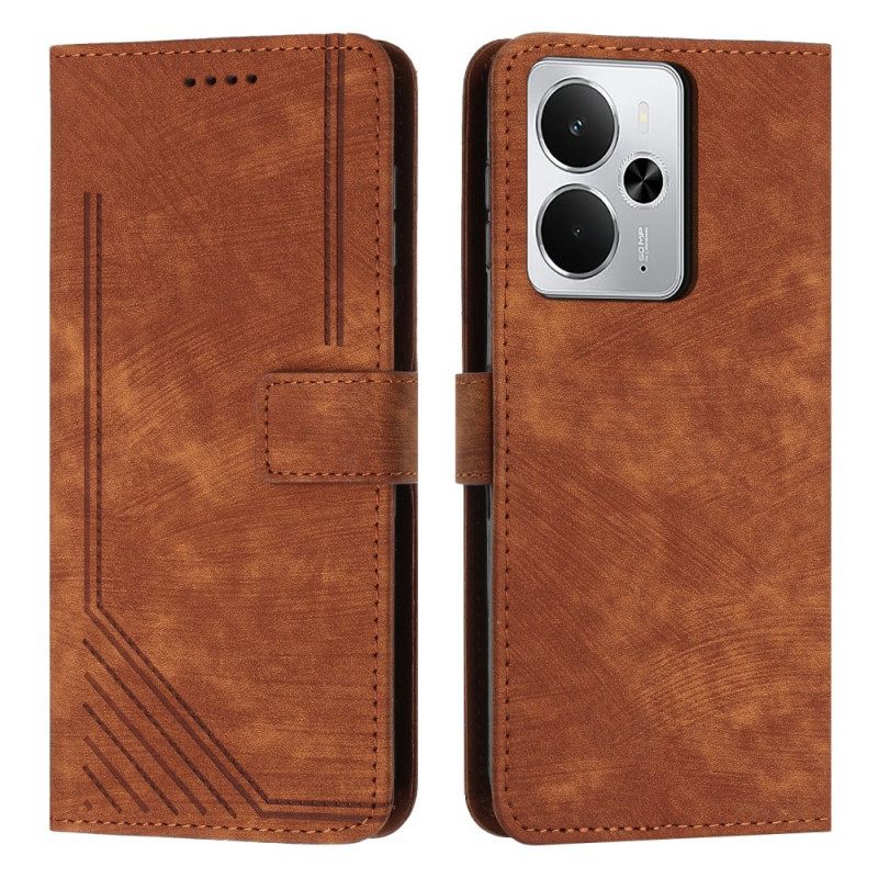 Δερματινη Θηκη Realme 14 5g Γραμμές