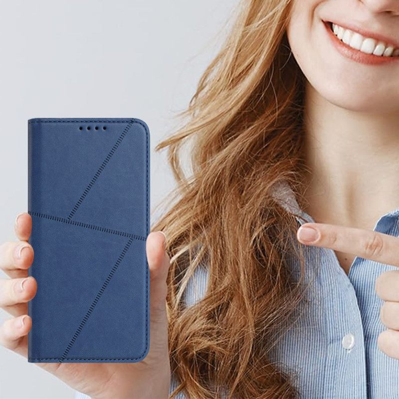 Δερματινη Θηκη Realme 14 5g Γραμμές Σιλικόνης