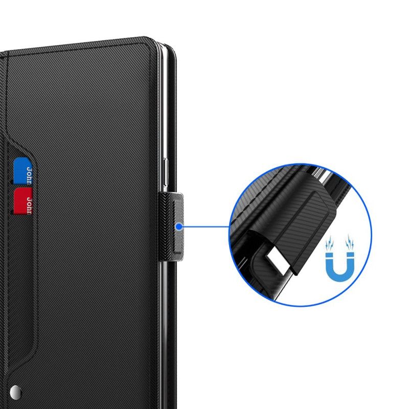Δερματινη Θηκη Realme 14 5g Καθρέφτης Και Αφαιρούμενη Θήκη Καρτών