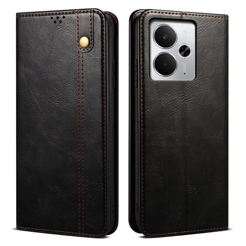 Δερματινη Θηκη Realme 14 5g Κερωμένη Απομίμηση Δέρμα