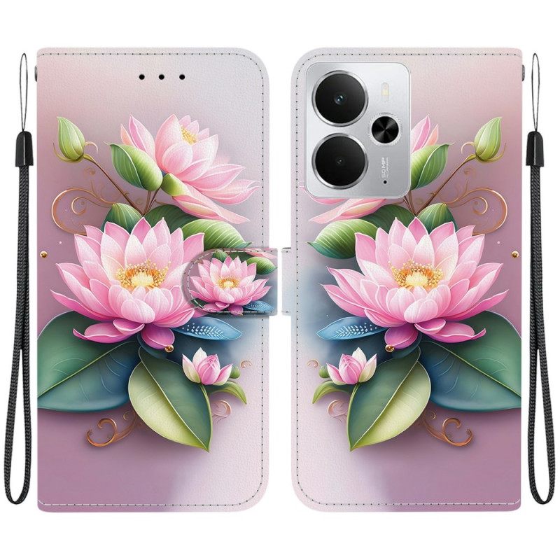 Δερματινη Θηκη Realme 14 5g Λωτός Σιλικόνης