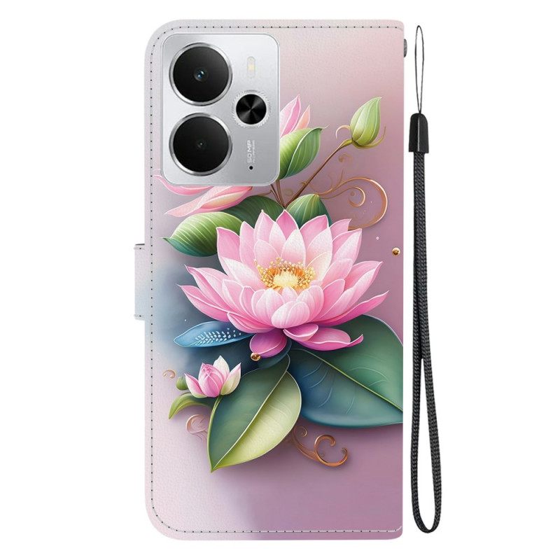 Δερματινη Θηκη Realme 14 5g Λωτός Σιλικόνης