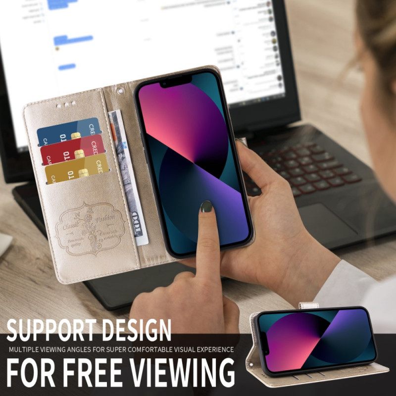 Δερματινη Θηκη Realme 14 5g Λουλούδια Και Πεταλούδες Σιλικόνης