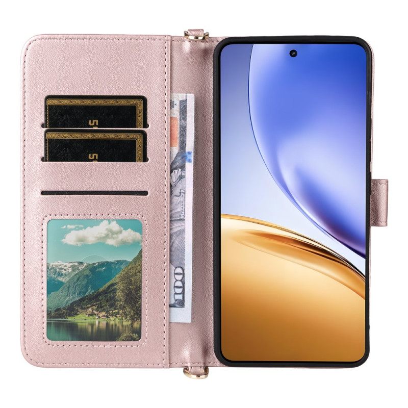 Δερματινη Θηκη Realme 14 5g Λουράκι Και Λουράκι Ώμου Σιλικόνης