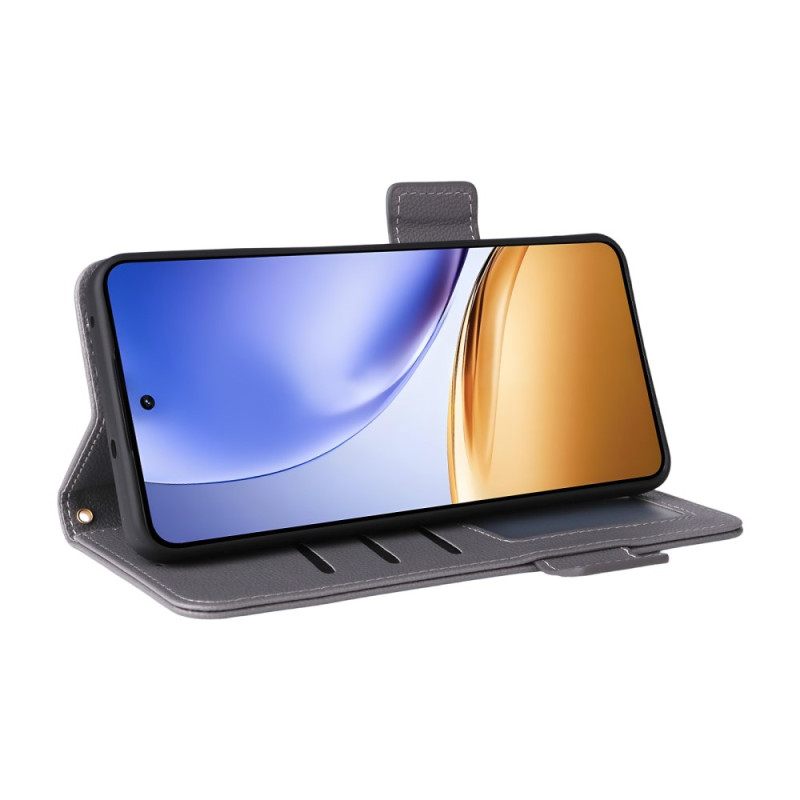 Δερματινη Θηκη Realme 14 5g Λουράκι Με Υφή Λίτσι