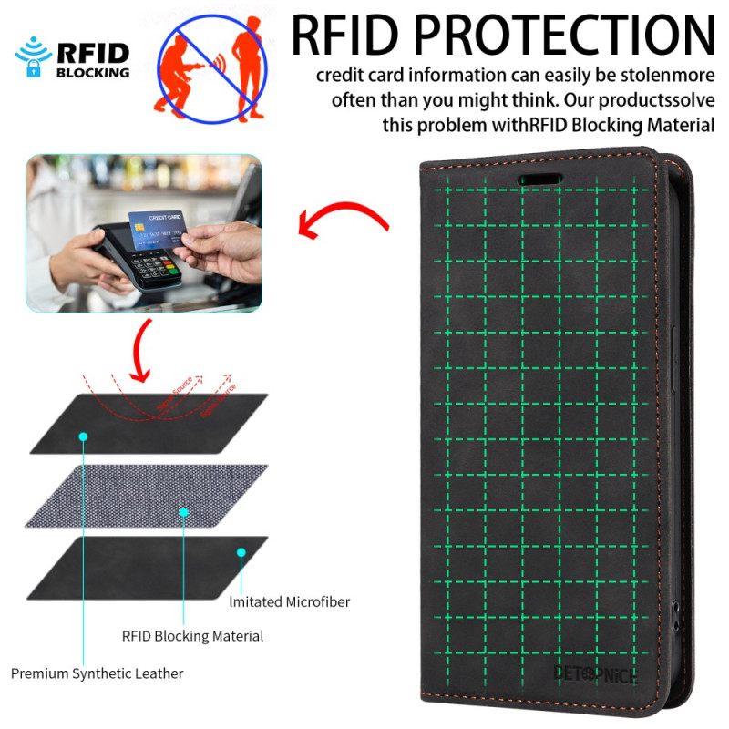 Δερματινη Θηκη Realme 14 5g Μαγνητικό Πορτοφόλι Rfid Σιλικόνης