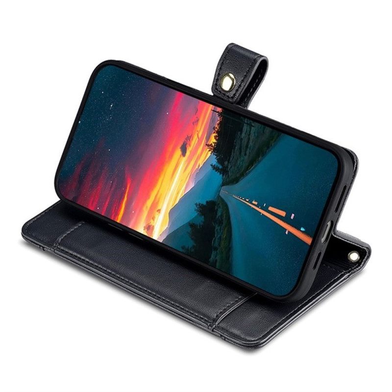 Δερματινη Θηκη Realme 14 5g Πορτοφόλι Με Φερμουάρ Και Λουράκι Ώμου