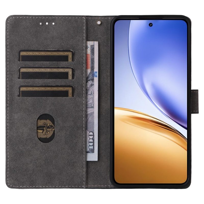 Δερματινη Θηκη Realme 14 5g Προστασία Rfid Με Εφέ Σουέτ