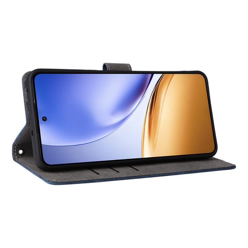 Δερματινη Θηκη Realme 14 5g Προστασία Rfid Με Εφέ Σουέτ