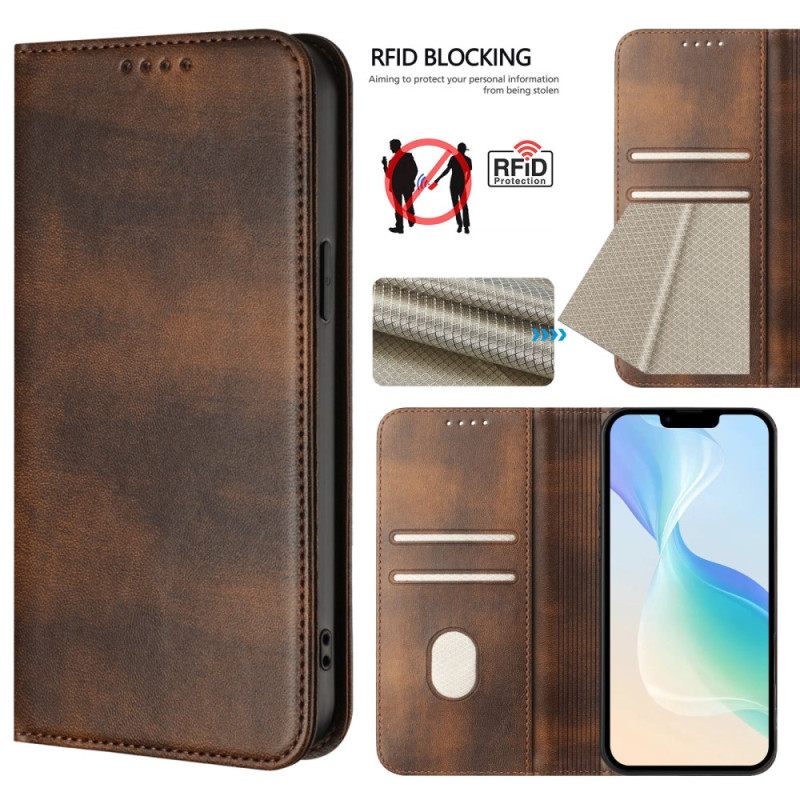 Δερματινη Θηκη Realme 14 5g Ρετρό Rfid Προστασία