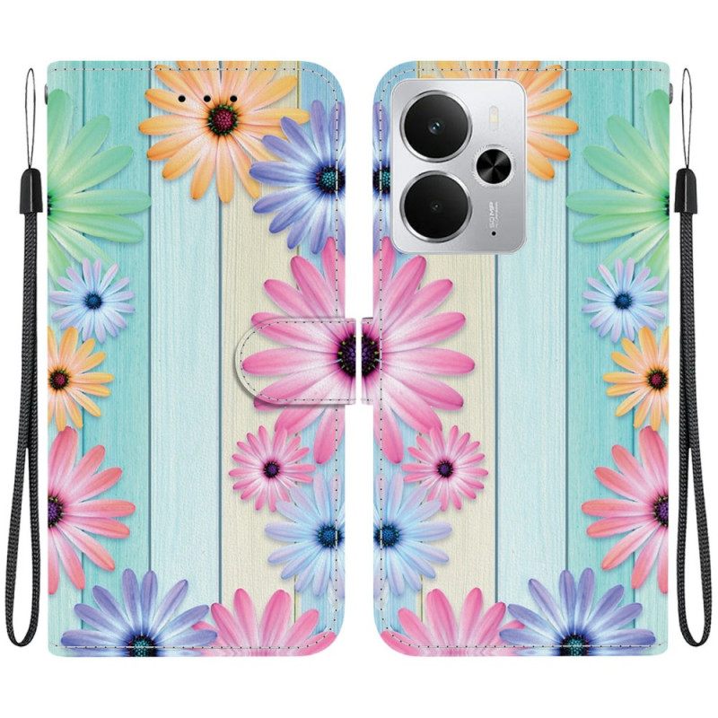 Δερματινη Θηκη Realme 14 5g Σχέδιο Ηλίανθου