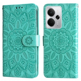 Δερματινη Θηκη Realme 14 5g Σχέδιο Ηλίανθου