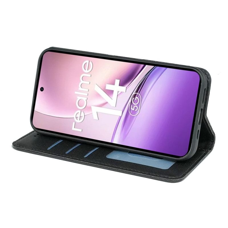 Δερματινη Θηκη Realme 14 5g Θήκες Κινητών Καρό Περίγραμμα Και Λουρί