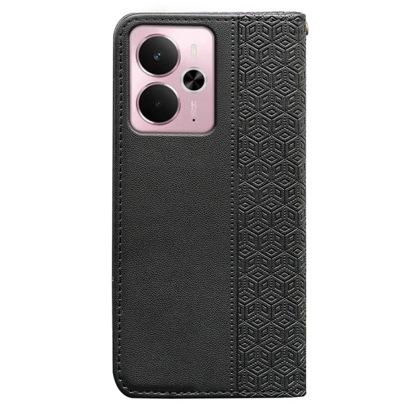 Δερματινη Θηκη Realme 14 5g Θήκες Κινητών Καρό Περίγραμμα Και Λουρί