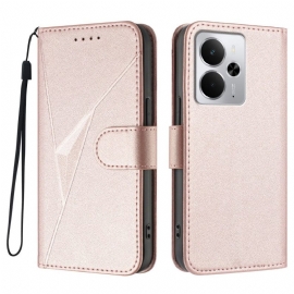 Δερματινη Θηκη Realme 14 5g Τριγωνικό Σχέδιο