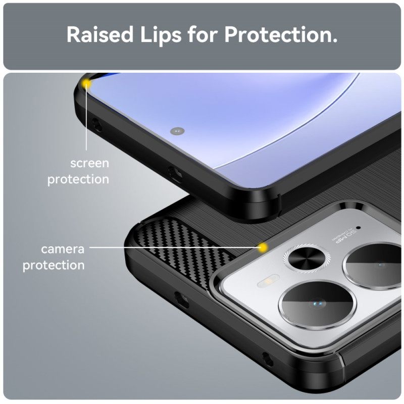 Κάλυμμα Realme 14 5g Βουρτσισμένο Ανθρακονήματα