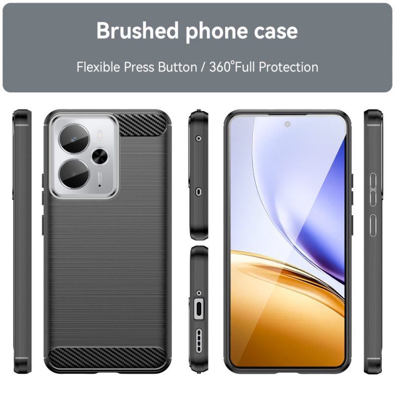 Κάλυμμα Realme 14 5g Βουρτσισμένο Ανθρακονήματα