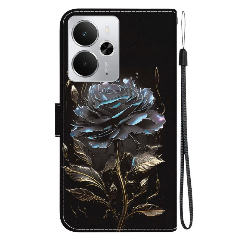 Θηκη Κινητου Realme 14 5g Μαύρο Τριαντάφυλλο