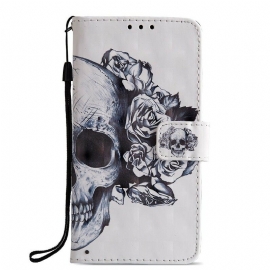 Κάλυμμα Huawei P20 Flowery Skull 3d