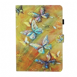 Κάλυμμα iPad Mini 6 (2021) Ζωγραφισμένες Πεταλούδες