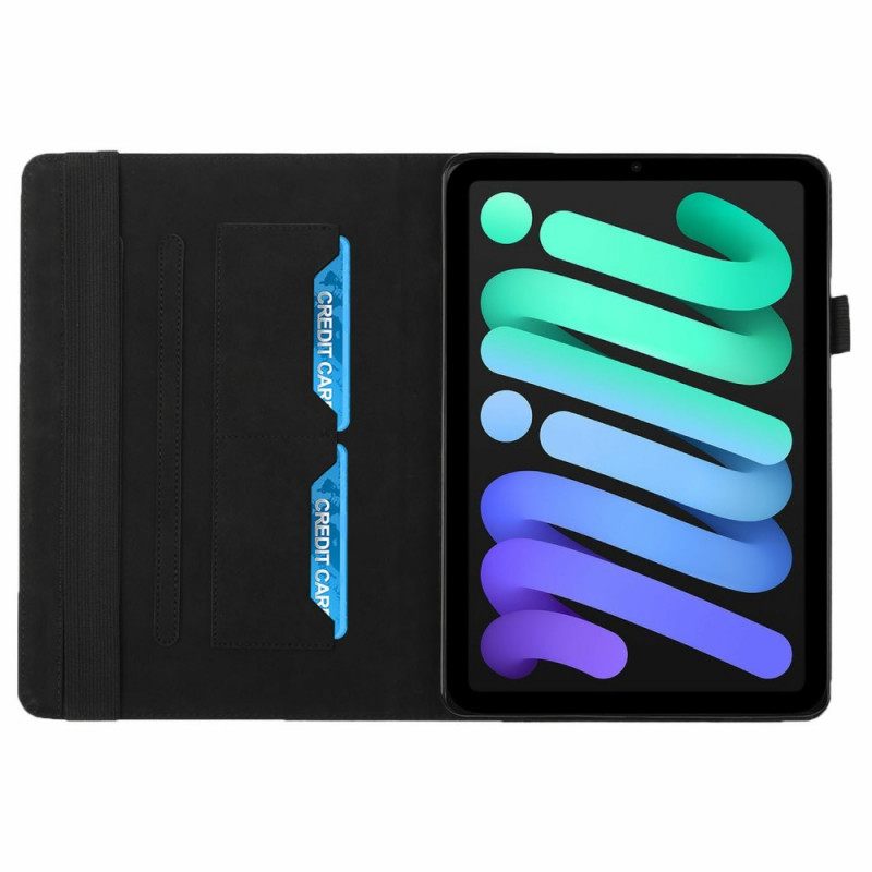 Θήκη Flip iPad Mini 6 (2021) Ελαστική Ζώνη Με Υφή