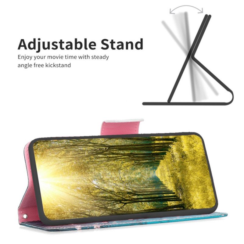 Δερματινη Θηκη Realme Note 60x Άνθη Δαμασκηνιάς