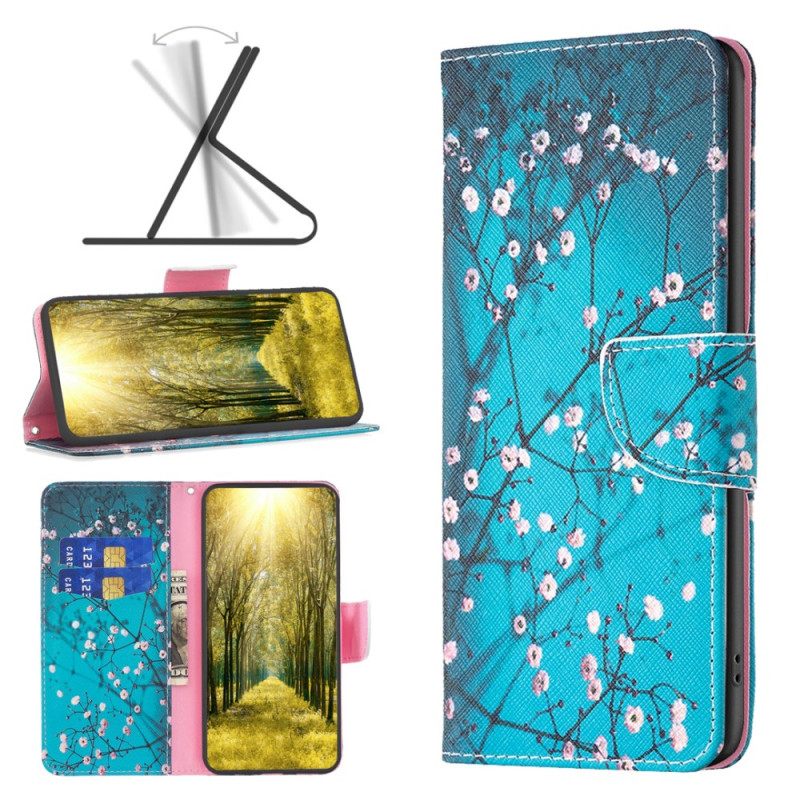Δερματινη Θηκη Realme Note 60x Άνθη Δαμασκηνιάς