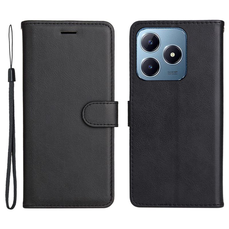 Δερματινη Θηκη Realme Note 60x Απλό Τεχνητό Δέρμα