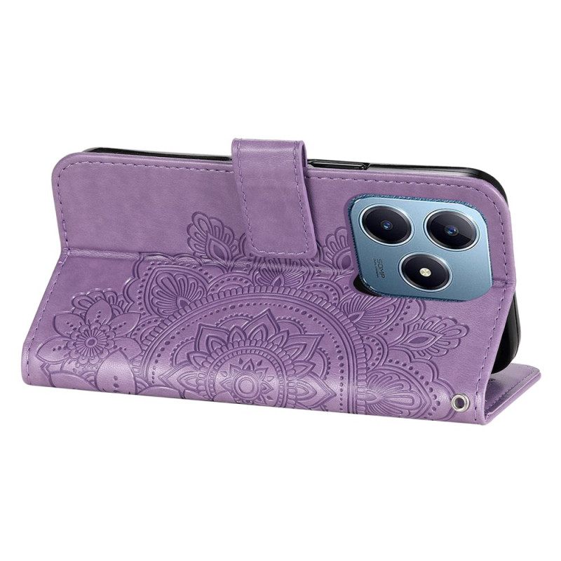 Δερματινη Θηκη Realme Note 60x Εκτύπωση Μάνταλα Σιλικόνης