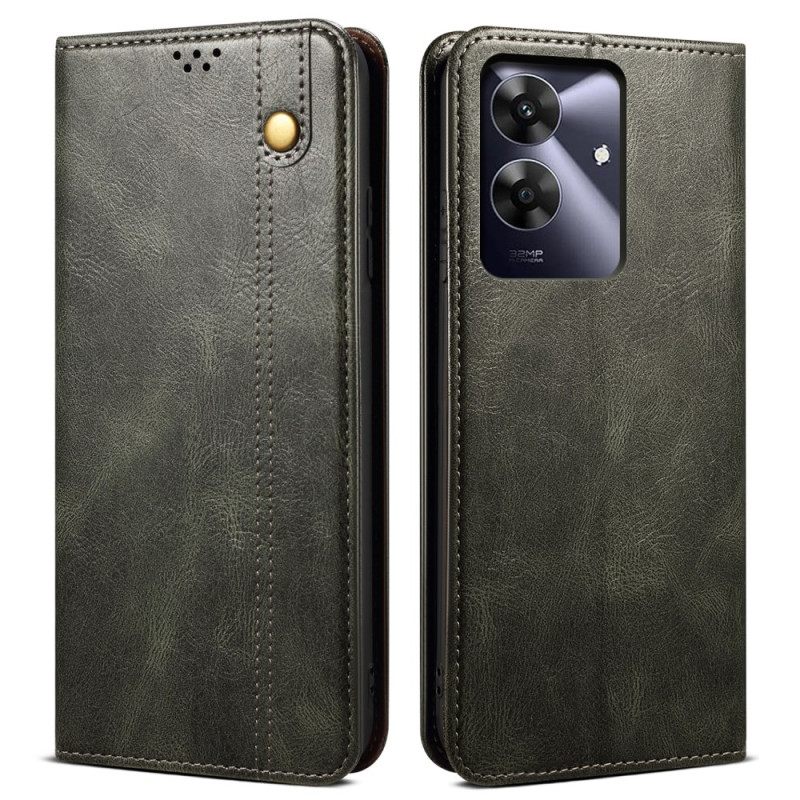 Δερματινη Θηκη Realme Note 60x Κερωμένο Τεχνητό Δέρμα