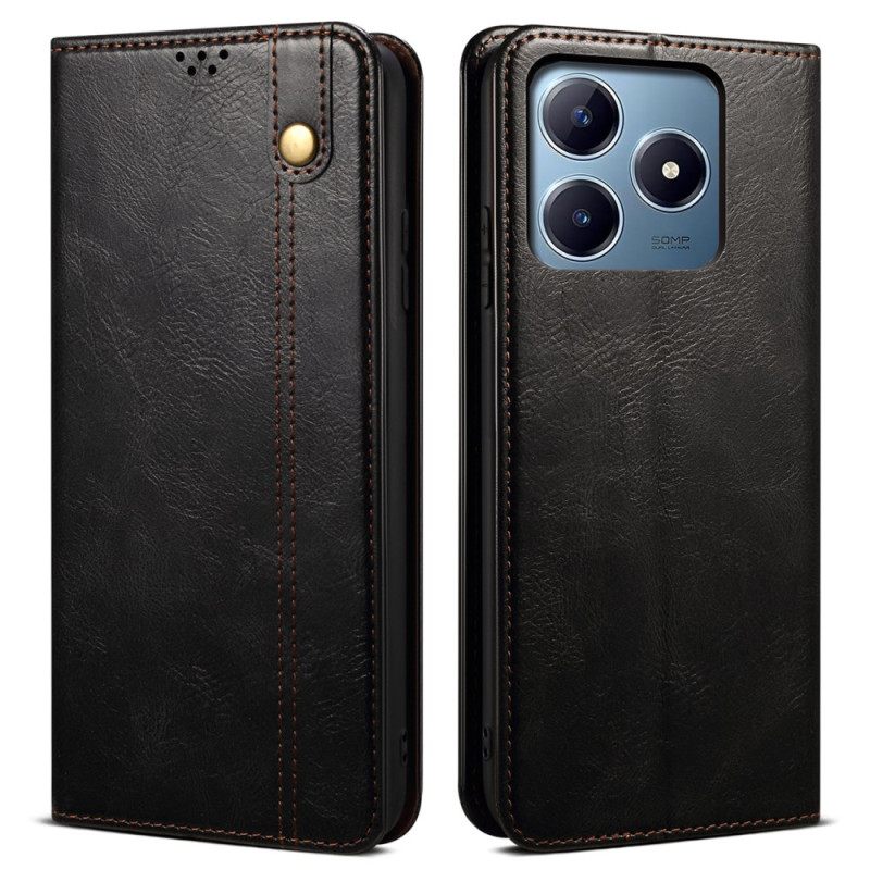 Δερματινη Θηκη Realme Note 60x Κερωμένο Τεχνητό Δέρμα