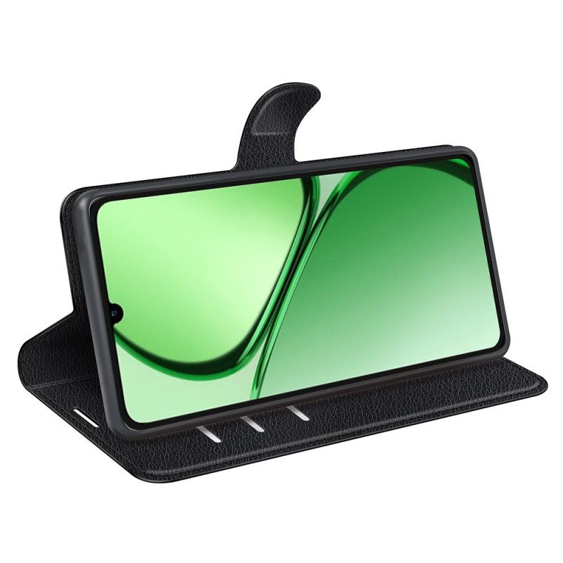 Δερματινη Θηκη Realme Note 60x Κλασικό Τεχνητό Δέρμα Λίτσι Σιλικόνης