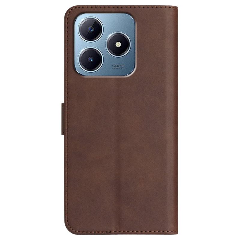 Δερματινη Θηκη Realme Note 60x Χαμόγελο Και Καρδιά Σιλικόνης