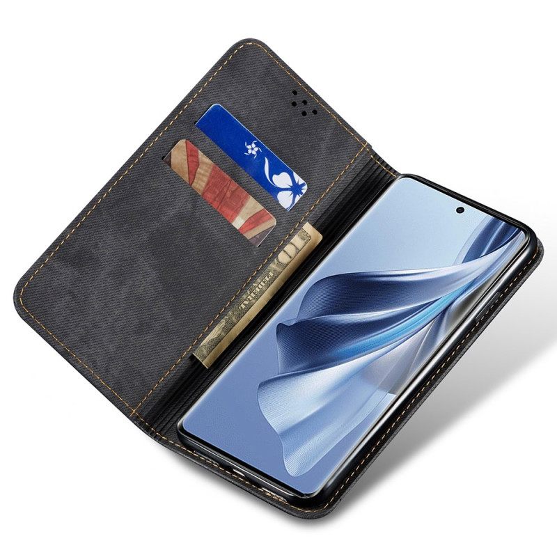 Δερματινη Θηκη Realme Note 60x Ύφασμα Τζιν