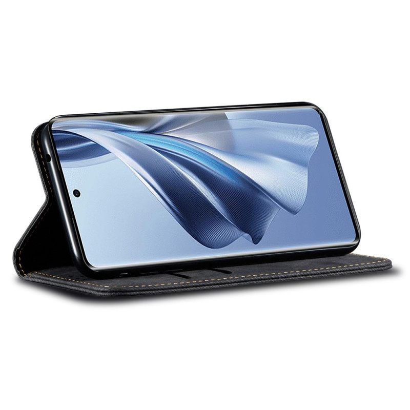 Δερματινη Θηκη Realme Note 60x Ύφασμα Τζιν