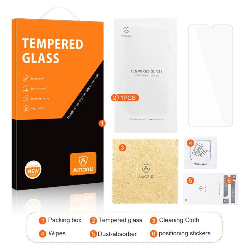 Προστατευτικό Οθόνης Από Σκληρυμένο Γυαλί Για Realme Note 60x / C63 / C61