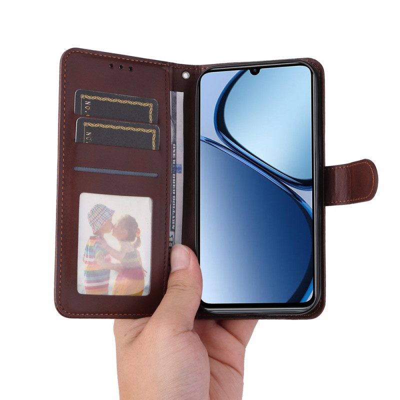 Θηκη Κινητου Realme Note 60x Απλό Δερμάτινο Εφέ