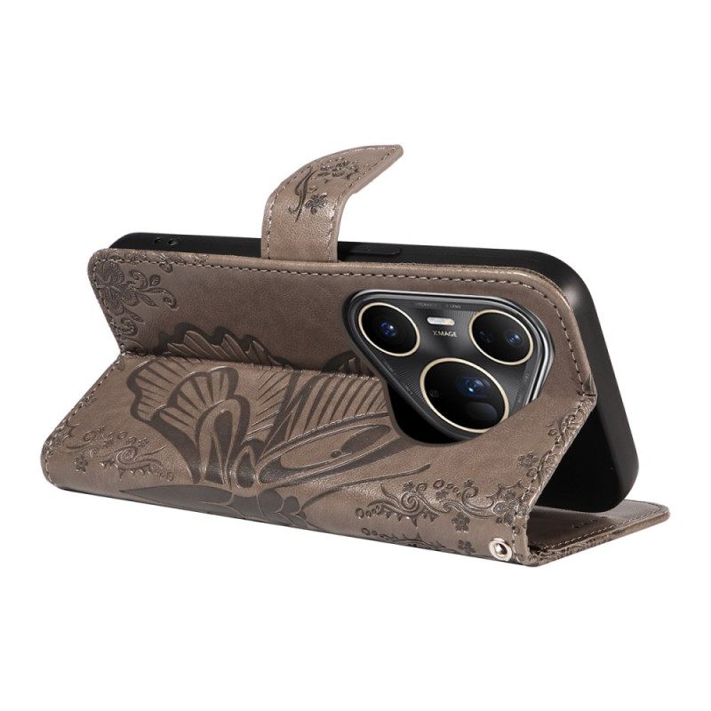 Δερματινη Θηκη Huawei Pura 80 Ultra Γραφική Πεταλούδα