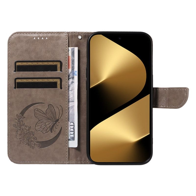 Δερματινη Θηκη Huawei Pura 80 Ultra Γραφική Πεταλούδα