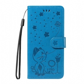 Δερματινη Θηκη Huawei Pura 80 Ultra Μέλισσα Και Γάτα