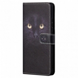 Κάλυμμα Xiaomi Redmi Note 11 Pro / 11 Pro 5G με κορδονι Strappy Black Cat Eyes