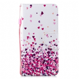 Κάλυμμα iPhone 11 με κορδονι Πολλαπλές Strappy Hearts