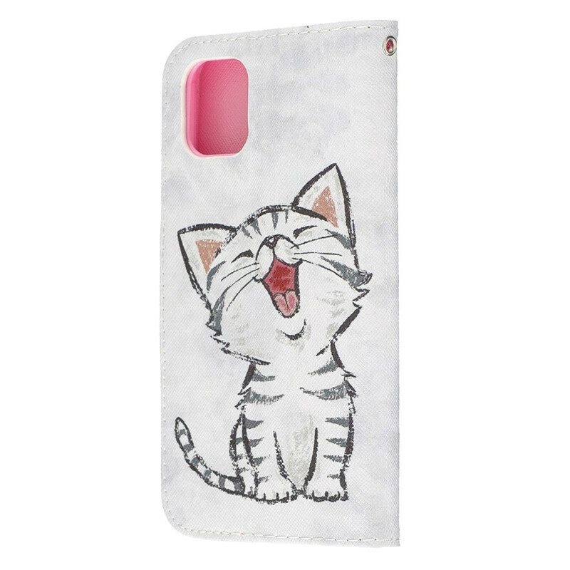 Κάλυμμα iPhone 11 με κορδονι Strappy Kitten
