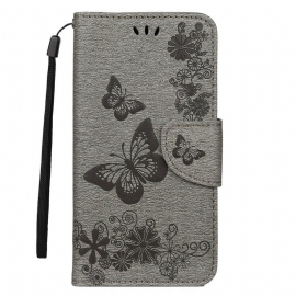 Κάλυμμα iPhone 11 με κορδονι Υπέροχες Πεταλούδες Με Λουράκια